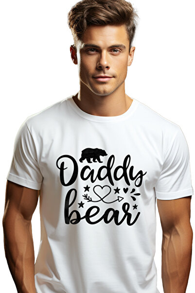 StoryGift Romania Tricou Barbati Cu Un Urs Si Textul In Engleza "daddy Bear" ...