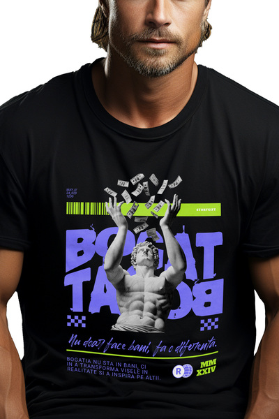 StoryGift Romania Rich Men's T-Shirt - Don't Just Make Money, Make a Differen...