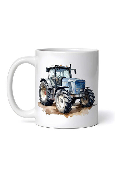 OEM Cană albă personalizată, Tractor Rares, INOVATIX®. 330ml