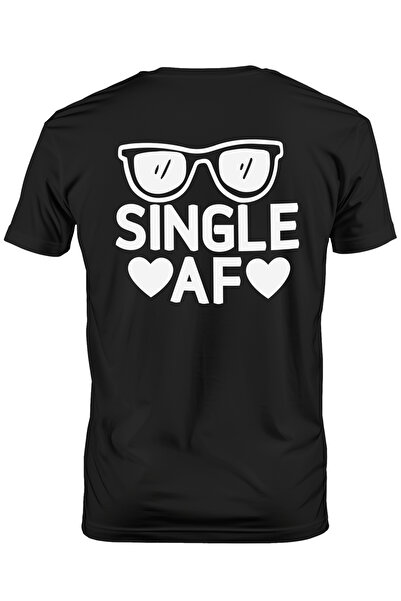 StoryGift Romania Men's T-shirt With Hearts For Single People - Sunglasses With Print On S Stg