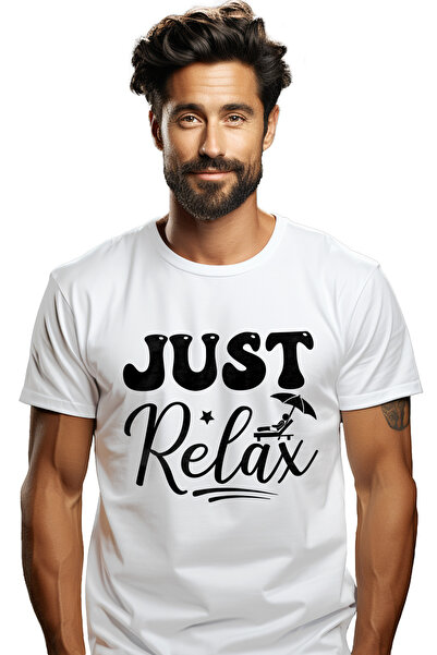 StoryGift Romania Tricou Barbati Cu Mesaj Care Te Indeamna Sa Te Relaxezi - C...
