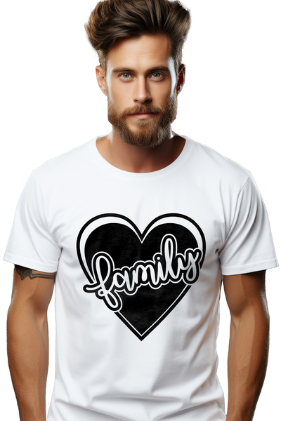 StoryGift Romania Tricou Barbati Cu Inimioara Pentru Cei Care Isi Iubesc Foar...