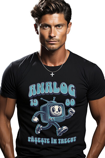 StoryGift Romania Tricou Barbati Aparat Vintige, Copilarie Analog. Pășește În...