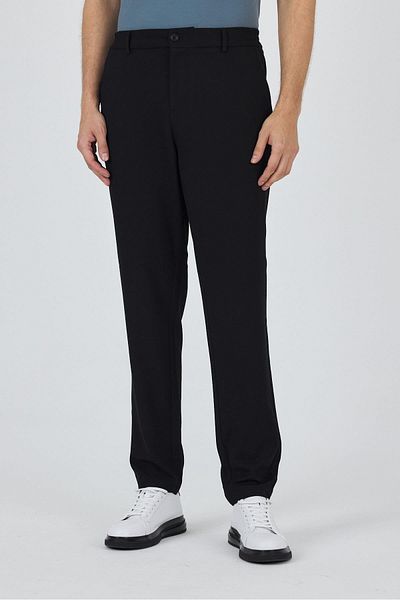 İmza Black Flexible Side Pocket Casual Standard Fit Jogger Trousers 1003250119