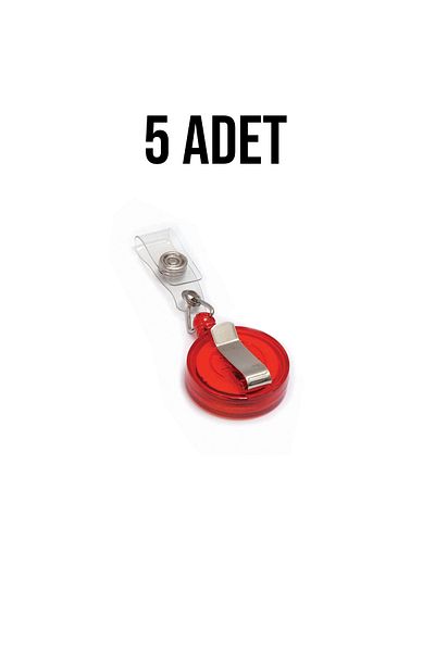 VİVA Inox Red Color Yoyo 5 Pieces for Name Card