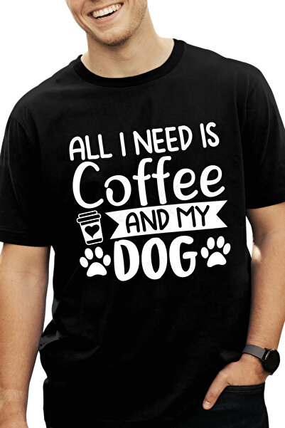 StoryGift Romania Tricou Barbati Cu Labute Si Textul "all I Need Is Coffee An...