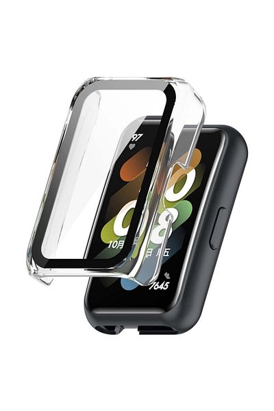 SKYDDAR INNOVATION 360° Protective Case, Ultra-thin, Anti-shock For Huawei Band 8 / 9, Full Screen - Transparent
