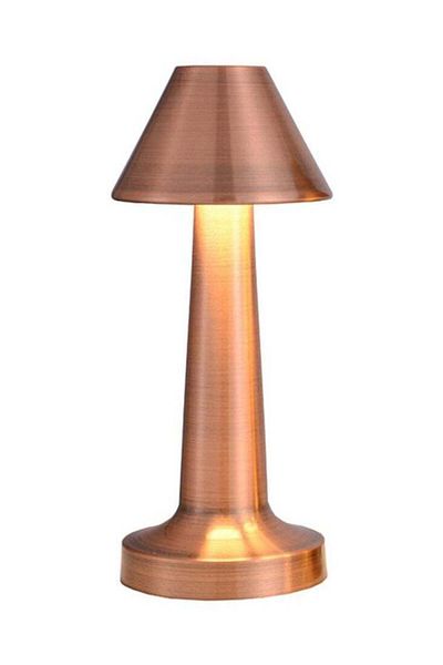 COOYA Gold LED Table Lamp, Rechargeable, Elegant Shape, With Touch Sensor, Suitable for Bars/Coffees
