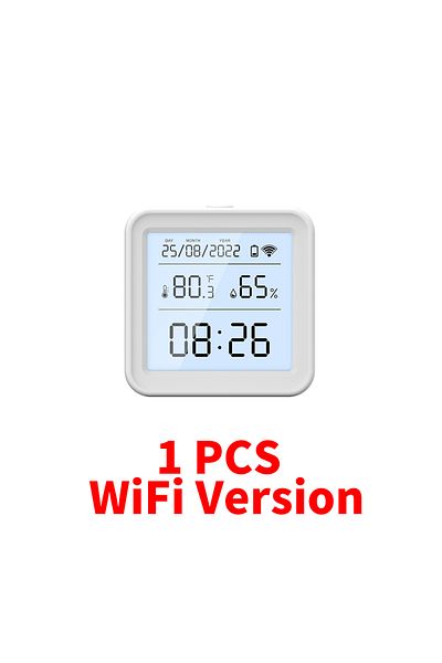 NVWU 24h Wifi Version Tuya Zigbee/wifi Temperature And Humidity Sensor Backlight Indoor Thermometer Hygro