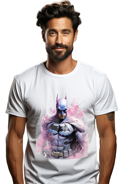 StoryGift Romania Tricou Barbati Cu Batman, Masca, Dc, Pelerina, Supererou, I...