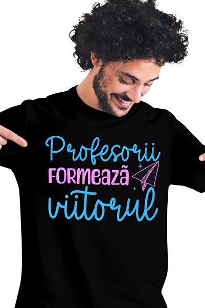 StoryGift Romania Tricou Barbati Profesorii Formeaza Viitorul Educatie Scoala...