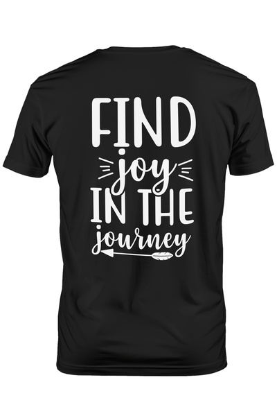 StoryGift Romania Tricou bărbătesc cu mesaj motivațional „găsește bucuria în ...