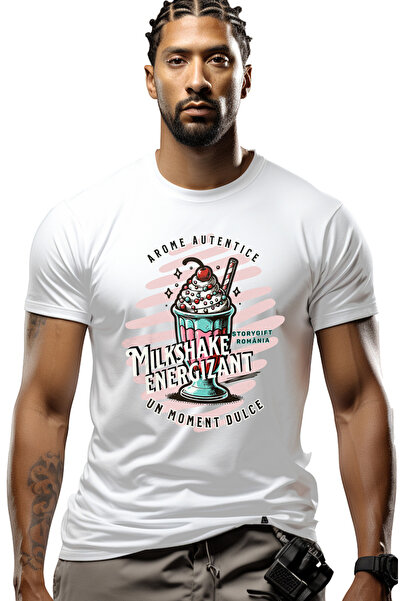 StoryGift Romania Tricou Barbati Arome Autentice. Milkshake-ul Energizant Cu ...