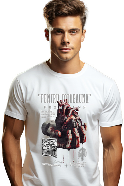 StoryGift Romania Tricou Barbati Promisiune - Pentru Totdeauna, Inima Franta,...