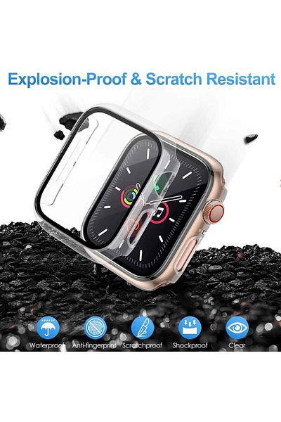SKYDDAR INNOVATION 360° Ultra-Thin Anti-Shock Protective Case for Honor Watch 4, Full Screen - Transparent