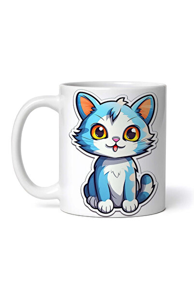 OEM Εξατομικευμένη λευκή κούπα, Annie the Cat, INOVATIX®. 330ml