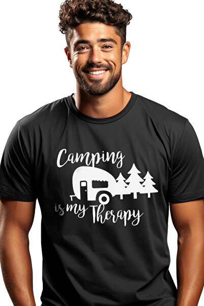 StoryGift Romania Tricou Barbati Cu Ilustratie Afisand O Rulota In Padure Si ...