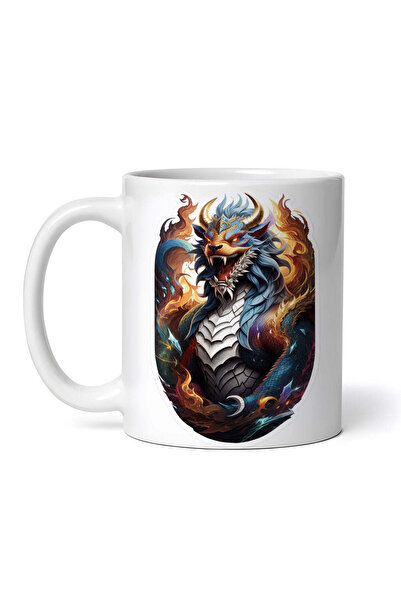 OEM Cană albă personalizată, personaj mitologic Typhon cu colți, INOVATIX®. 3...