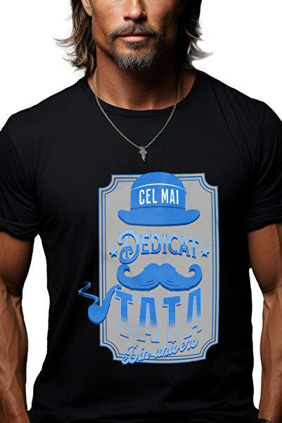 StoryGift Romania Tricou Barbati Cel Mai Dedicat Tata Din Univers Familie Dad...