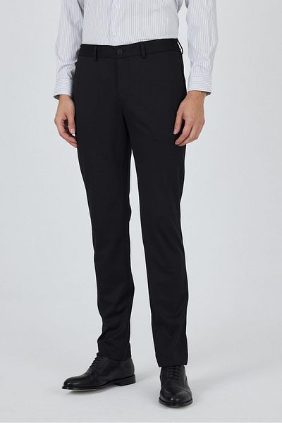 İmza Black Flexible Side Pocket Casual Slim Fit Jogger Trousers 1003250157