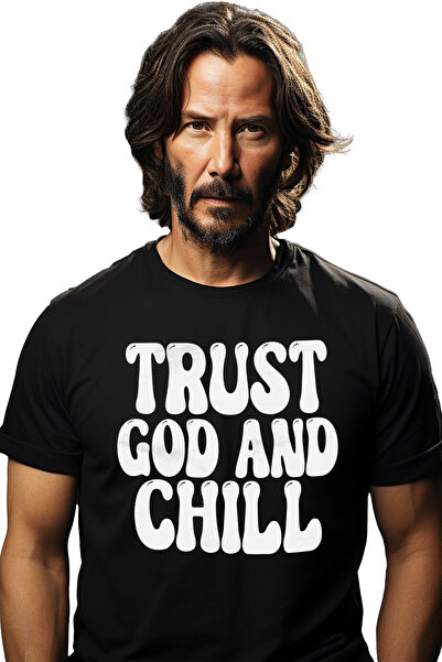 StoryGift Romania Tricou Barbati Cu Mesajul In Engleza "trust God And Chill" ...