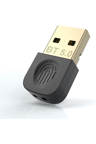 Eletrand dongle adapter, Bluetooth 5.0, metal/plastic, black/gold