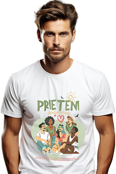 StoryGift Romania Tricou Barbati Prieteni Soarele Vietii Noastre Familia Alea...