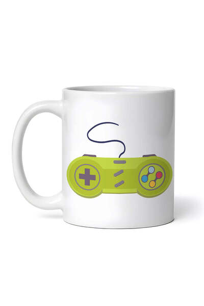 OEM Cană albă personalizată, controler de jocuri video, INOVATIX®. 330 ml