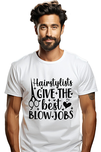 StoryGift Romania Tricou Barbati cu textul "Coafezele sufla cel mai bine paru...