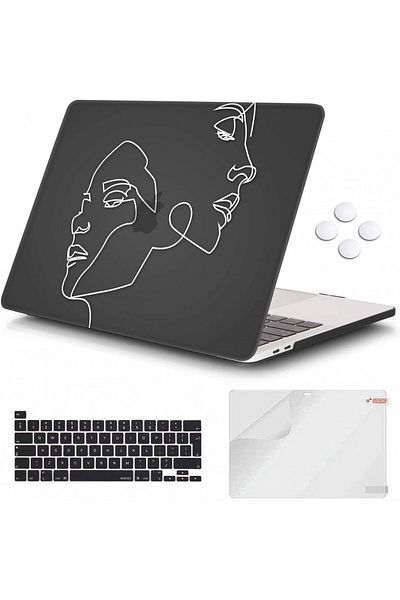 ICasso protective case for Macbook Pro, plastic, black, 13 inches