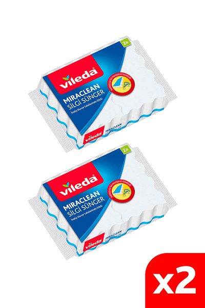 Vileda 2 Pack of 2 Miraclean Eraser Sponge