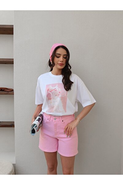 ESRAHELVACI Pink Bermuda Shorts