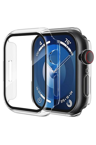 SKYDDAR INNOVATION 360° Ultra-Thin Anti-Shock Protective Case for Apple Watch 1 / 2 / 3 38mm, Full Screen - Transparent