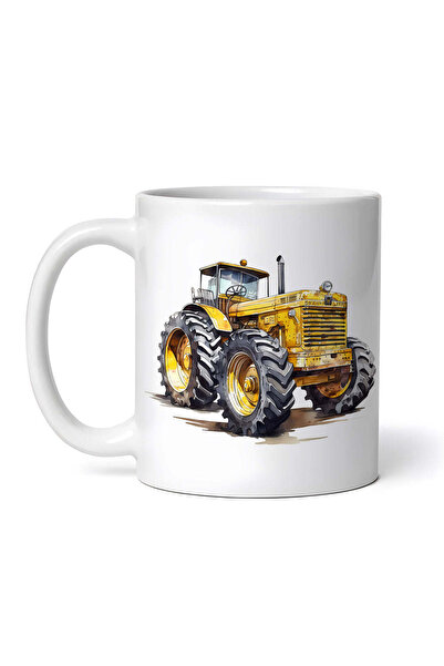 OEM Cană albă personalizată, Tractor Dominik, INOVATIX®. 330ml