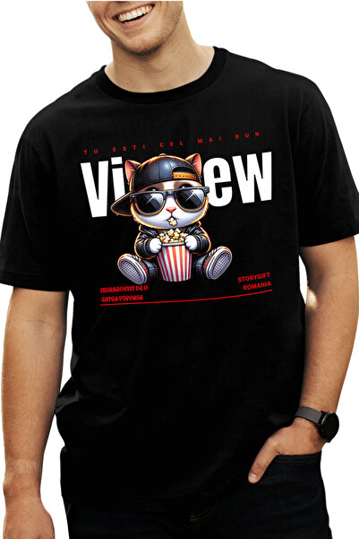 StoryGift Romania Tricou Barbati Pisica , Tu Esti Cel Mai Bun View Indragosti...