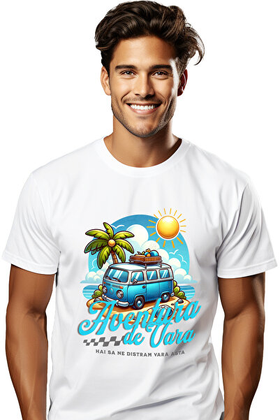 StoryGift Romania Tricou Barbati Aventura De Vara - Hai Sa Ne Distram Vara As...