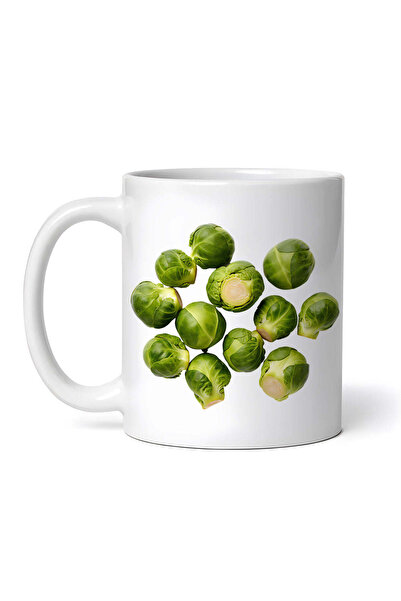 OEM Cană albă personalizată, Varză de Bruxelles, INOVATIX®. 330ml