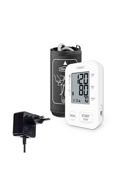 Vitammy Electronic upper arm blood pressure monitor VITAMMY Next 2 +, USB plug, adapter included