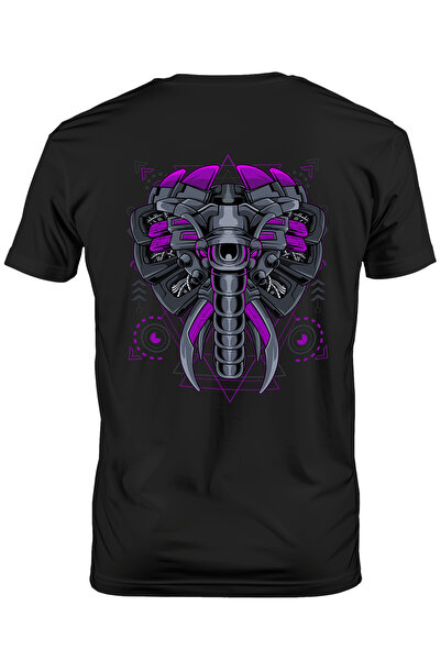 StoryGift Romania Ανδρικό T-shirt με Πεταλούδα, Ρομπότ, Μέκα, Σάιμπερπανκ, Φτ...