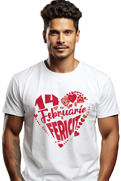 StoryGift Romania Tricou Barbati 14 Februarie Fericit Valentine's Day Iubire ...