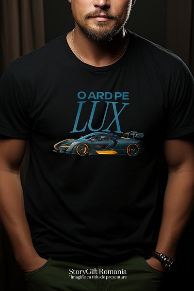 StoryGift Romania Tricou Barbati O Ard Pe Lux Masina De Curse Tunata Viteza Cu Imprimeu Pe Fata, 100% Bumbacstg