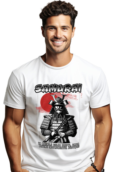 StoryGift Romania Tricou Barbati Barbat Samurai. În Mainile Celor Drepti Cu I...