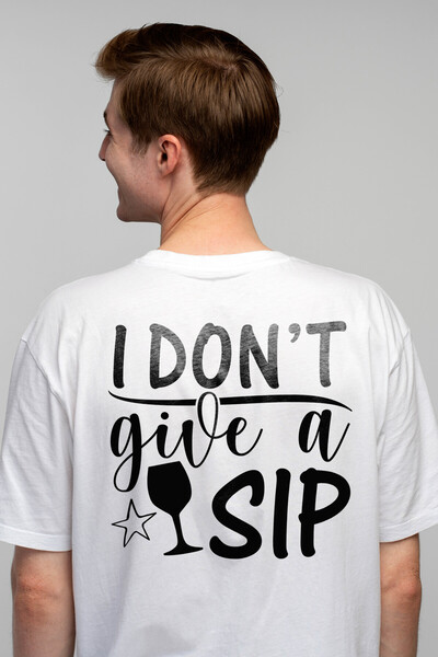 StoryGift Romania Tricou Barbati Cu Mesajul "i Don't Give A Sip" - Nu Dau O I...