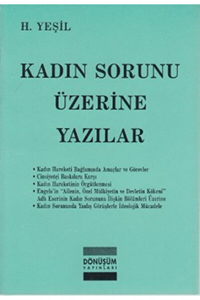 Dönüşüm Yayınları Kadın Sorunu Üzerine Yazılar