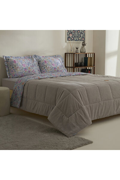 Karaca Home Ortiz Double Comfort Set/Sleeping Set Gray