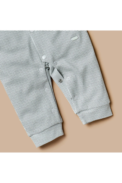 giggles Printed Long Sleeves Sleepsuit with Suspender Detail