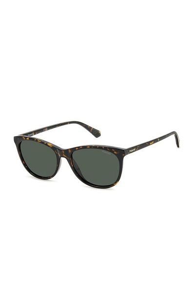 Polaroid Ochelari de soare polarizați pentru femei Pld 4161/s 086/uc, plastic, havana, 55 mm