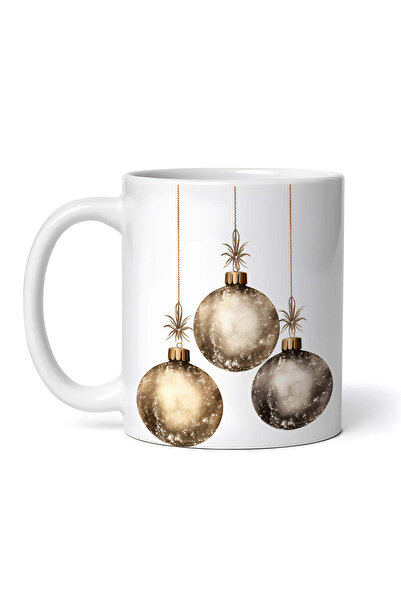 OEM Cană albă personalizată, globuri de Crăciun, INOVATIX®. 330ml