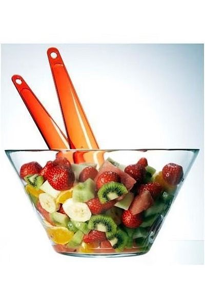 Generic Serving Bowl Made Of Clear Glass Round CLear 28X15cm