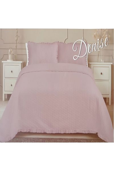 Preziosa Duvet cover set and 2 pink pillowcases 260x260 cm + 2 pillowcases 52x82 cm, Denise Preziosa Home